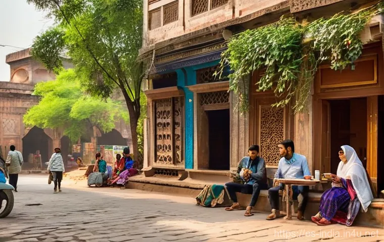 델리의 숨은 명소들 - **Prompt 2: Nature Reclaims History in Mehrauli Archaeological Park**
    An evocative scene within ...